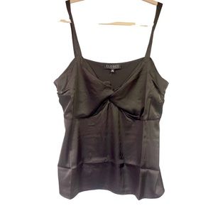 Eloquii Black Silky Form Fitted Tank Top NWT 18‎